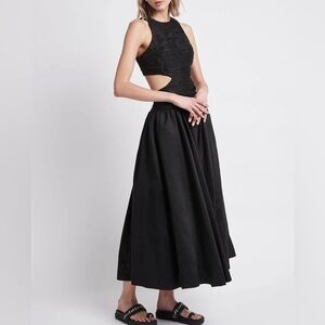 aje abbey twisted midi dress Abbey Twisted Mini Dress | Light Sky Blue
